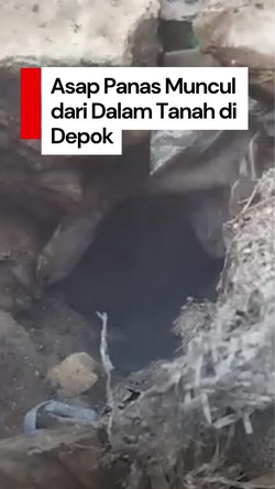 Video: Dishub Masih Cari Penyebab Asap Panas di Dalam Tanah Kota Depok