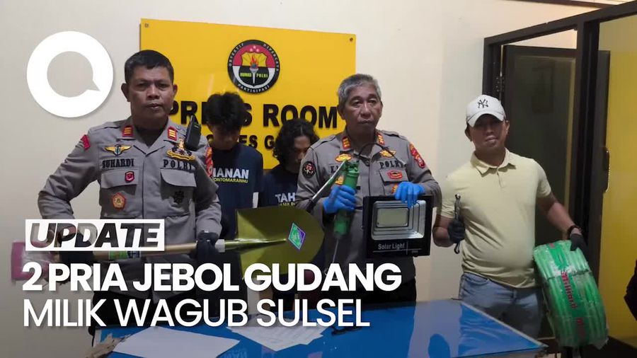  Video: Tampang 2 Pelaku Pencurian Peralatan Pabrik Milik Wagub Sulsel 