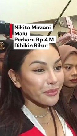 Video Nikita Mirzani Malu Ribut Perkara Rp 4 M: Endorse Saya Aja Rp 10 M