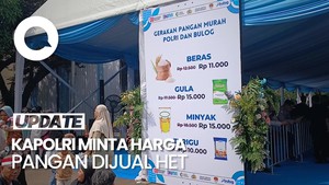 Video Kapolri Luncurkan Gerakan Pangan Murah, Beras Dijual Rp 11.000/Kg