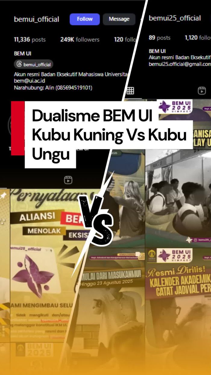 Video Kisruh Dualisme BEM UI: Kini Muncul Kubu Ungu
