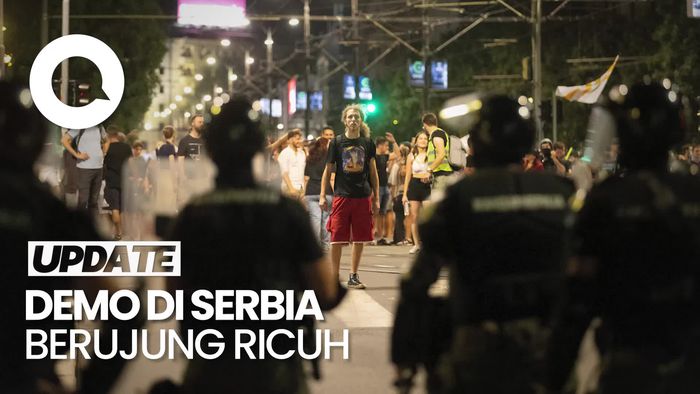 Video: Serbia Memanas, Demonstrasi Antipemerintah Berujung Ricuh