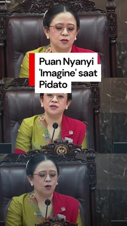 Video Momen Puan Nyanyi Imagine di Sidang Tahunan MPR