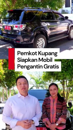 Video: Pemkot Kupang Siapkan 1 Mobil Pengantin Gratis untuk Warga