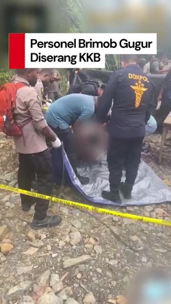 Video: Dua Personel Brimob Gugur Diserang KKB di Nabire