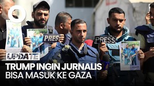 Video Trump Ingin Jurnalis Dapat Akses Masuk Gaza