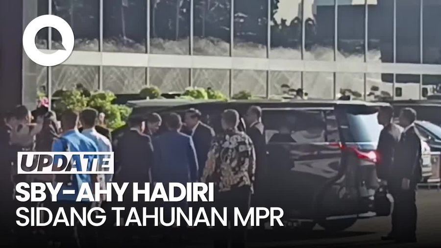 Video: SBY-AHY Tiba di Kompleks Parlemen, Hadiri Sidang Tahunan MPR