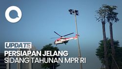 Video: 3 Helikopter Mendarat di DPR Jelang Sidang Tahunan MPR RI Hari Ini