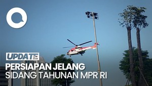 Video: 3 Helikopter Mendarat di DPR Jelang Sidang Tahunan MPR RI Hari Ini
