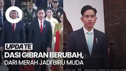 Video Gibran Ganti Dasi di Sidang Tahunan MPR, Dari Merah ke Biru Muda