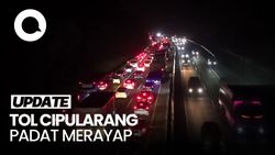 Video: Libur Panjang Kemerdekaan, Tol Cipularang Padat Malam Ini