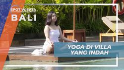 Berk yoga di Vila Indah untuk Relaksasi, Bali