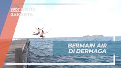 Bermain Air Seru di Dermaga, Jakarta
