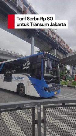 Video: Jangan Lupa! Besok Semua Tarif Transportasi Umum Jakarta Cuma Rp 80