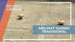 Bergabung dengan Anak-Anak Bermain Gasing Tradisional, Lombok