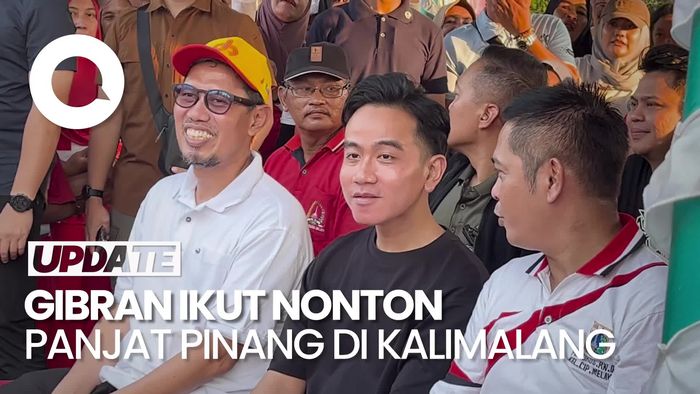 Video: Momen Wapres Gibran Nonton Panjat Pinang di Kalimalang