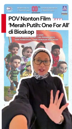 Video Pengalaman Tak Biasa Saat Nonton Merah Putih: One For All di Bioskop