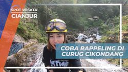 Tantangan Rappeling Menegangkan di Curug Cikondang, Cianjur  