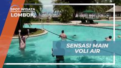 Rasakan Sensasi Seru Bermain Voli Air di Resort Gili Trawangan, Lombok