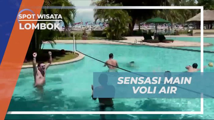 Rasakan Sensasi Seru Bermain Voli Air di Resort Gili Trawangan, Lombok