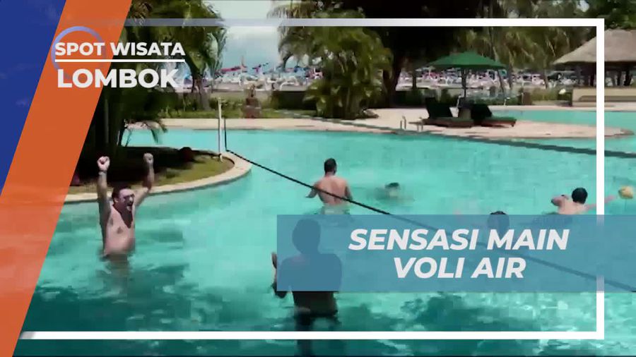 Rasakan Sensasi Seru Bermain Voli Air di Resort Gili Trawangan, Lombok