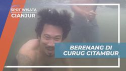 Berenang Nikmat di Curug Citambur, Cianjur