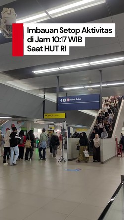 Video: Masyarakat Diimbau Setop Aktivitas Saat 10:17 WIB di Momen HUT RI
