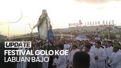Video: Kala Patung Bunda Maria Diarak 9 Kapal di Festival Golo Koe