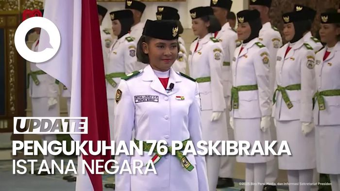 Video: Mensesneg Kukuhkan 76 Anggota Paskibraka 2025 di Istana Negara