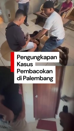 Video: Sosok 2 Pelaku Pembacokan di Palembang, Telinga Korban Nyaris Putus