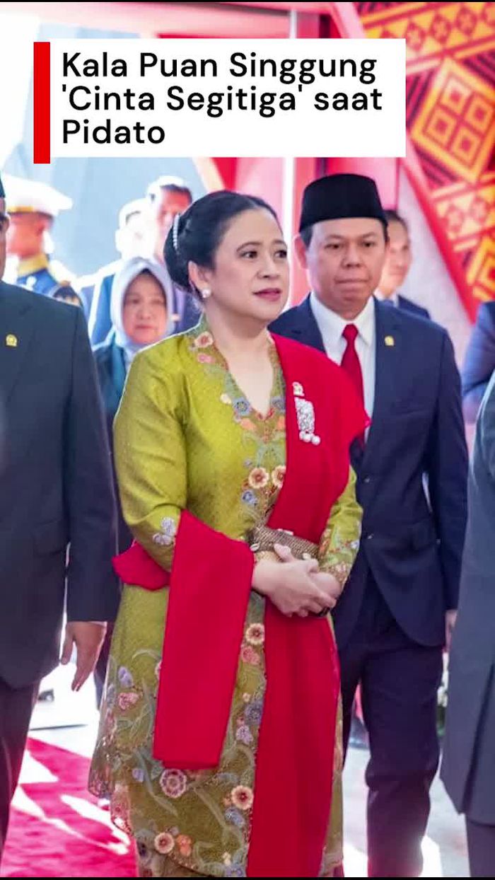 Video: Dua Kali Puan Singgung Cinta Segitiga saat Pidato di MPR-DPR