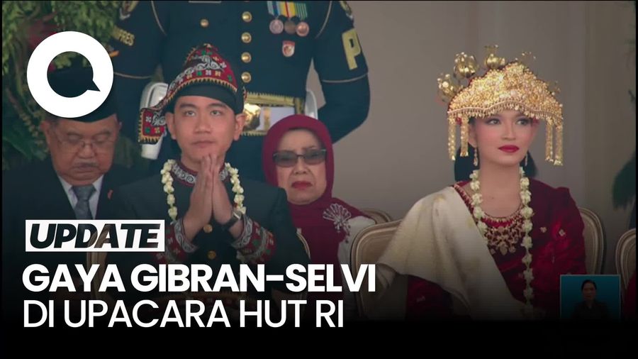 Video Gibran Pakai Baju Adat Gayo, Selvi Busana Palembang di Upacara HUT RI