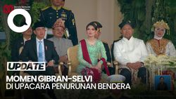 Video Gaya Formal Gibran di Upacara Penurunan Bendera HUT RI