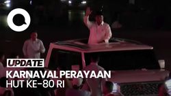 Video: Prabowo Sapa Warga dari Atas Maung saat Tiba di Lokasi Karnaval