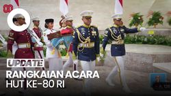 Video: Momen Kirab Bendera Merah Putih Diarak Menuju Istana Merdeka