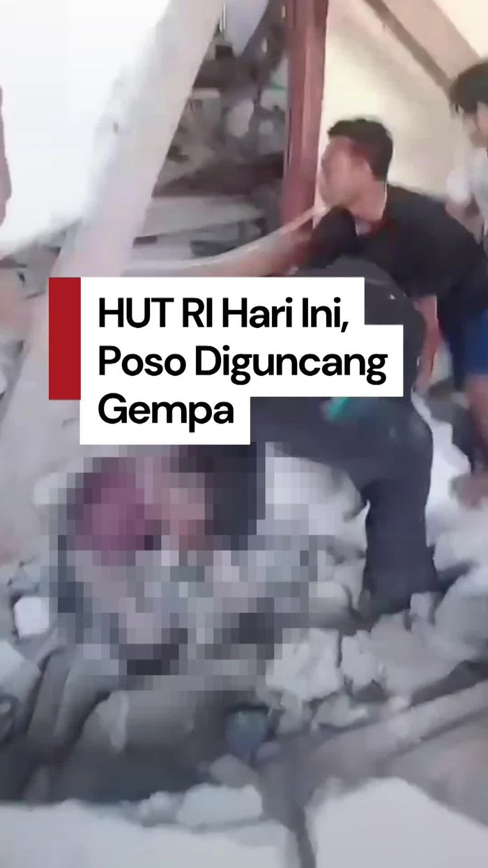 Video Poso Diguncang Gempa Saat HUT RI, Gereja Roboh-10 Orang Terluka