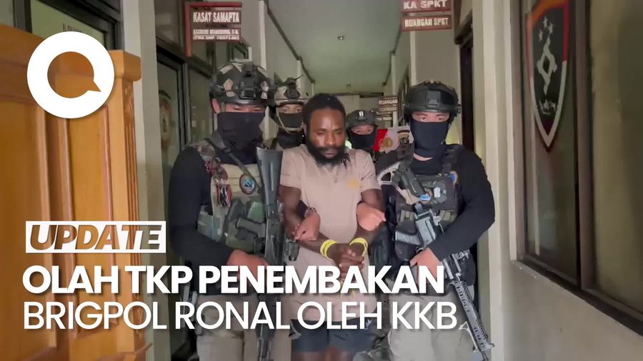 Video: Satgas Damai Cartenz Olah TKP Tewasnya Brigpol Ronal Ditembak KKB