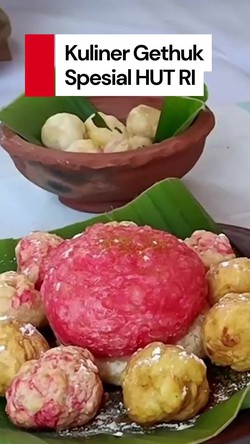 Video: Rayakan HUT RI, Kafe Ini Jual Gethuk Goreng Merah Putih