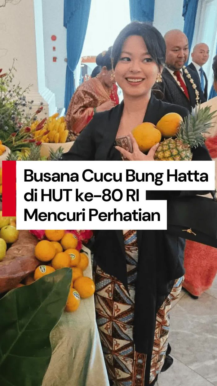 Video Makna Kebaya Hitam yang Dikenakan Cucu Bung Hatta di HUT ke-80 RI