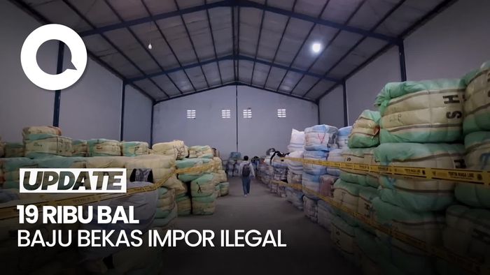 Video Mendag Sita 19 Ribu Bal Baju Bekas Impor Ilegal dari Jepang-China