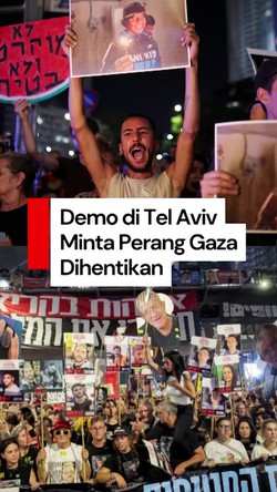 Video: Lautan Manusia saat Warga Israel Demo Minta Perang Gaza Dihentikan
