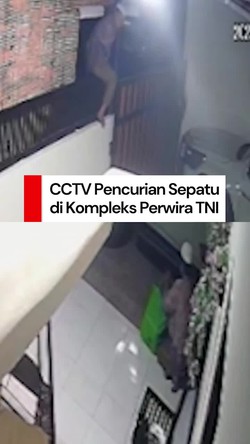 Video CCTV: Momen Lansia Curi 5 Sepatu di Kompleks Perwira TNI di Makassar