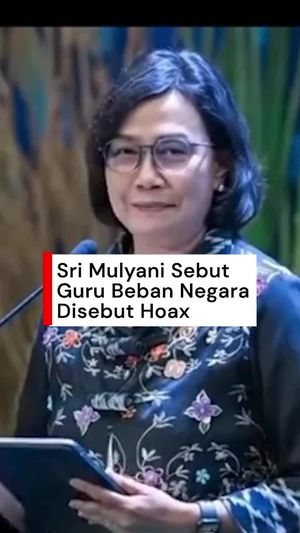 Video Viral Sri Mulyani Sebut Guru Beban Negara, Kemenkeu: Itu Hoax