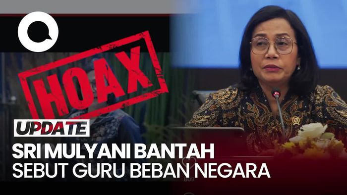 Video Sri Mulyani Tegaskan Tak Pernah Bilang Guru Beban Negara