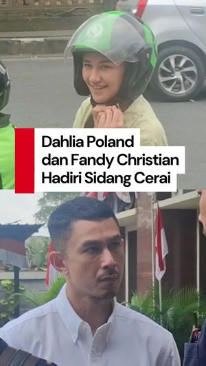 Video: Penampilan Sederhana Dahlia Poland dan Fandy di Sidang Cerai