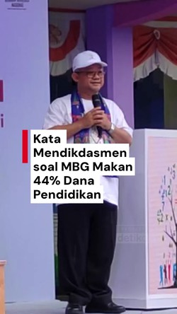 Video: Respons Mendikdasmen soal Makan Gratis Sedot 44% Dana Pendidikan