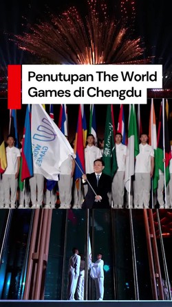Video: Momen Penurunan Bendera The World Games di Upacara Penutupan
