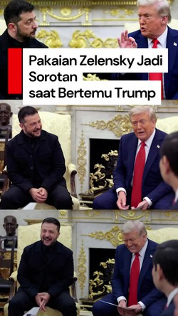 Video: Kembali Bertemu Trump di Gedung Putih, Zelensky Akhirnya Pakai Jas