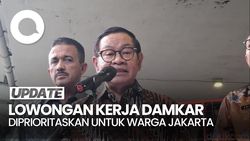 Video Pramono Kaget, 45% Pelamar Loker Damkar dari Luar Jakarta