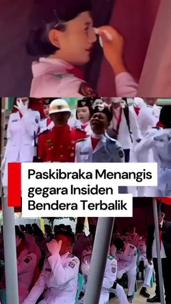 Video: Tangis Para Paskibraka di Mamasa Seusai Insiden Bendera Terbalik